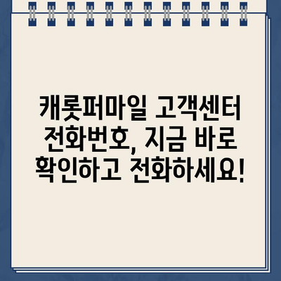 캐롯퍼마일 자동차보험 고객센터 전화번호 바로 확인하세요 | 캐롯, 고객센터, 연락처, 문의