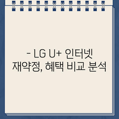 LG U+ 인터넷 재약정 혜택| 고객센터 전화번호 & 상세 안내 | 인터넷, 통신, 재약정, 혜택 정보