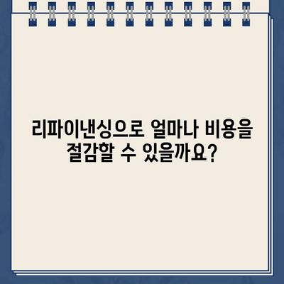 카카오뱅크 대출 리파이낸싱, 더 저렴하게! | 리파이낸싱 방법, 비용 절감, 성공 전략