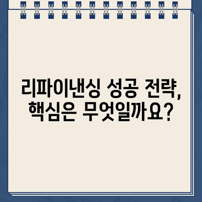 카카오뱅크 대출 리파이낸싱, 더 저렴하게! | 리파이낸싱 방법, 비용 절감, 성공 전략