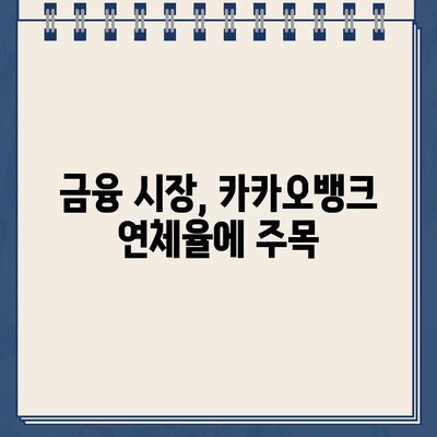 카카오뱅크 연체율 급상승| 자본 건전성에 미칠 영향은? | 카카오뱅크, 연체율, 자본 건전성, 금융 시장