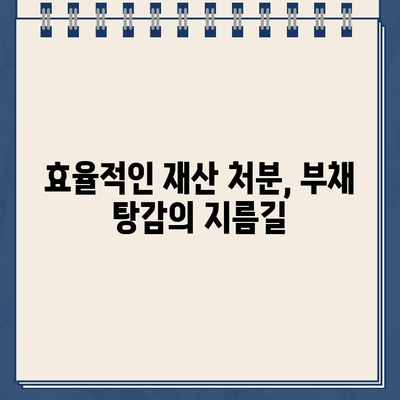 개인회생대출 규모에 맞는 재산 처분 계획| 효율적인 전략 가이드 | 개인회생, 재산 처분, 부채 관리