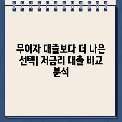 카카오뱅크 대출 무이자, 더 좋은 대안은 없을까? | 카카오뱅크 대출, 무이자 대출, 대출 비교, 저금리 대출