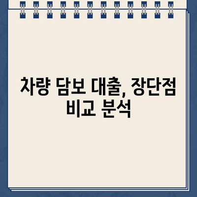 차량 담보 대출 DSR 규제, 13년 이상 할부 차량 후기| 나에게 맞는 선택은? | DSR, 자동차 대출, 장기 할부, 차량 담보