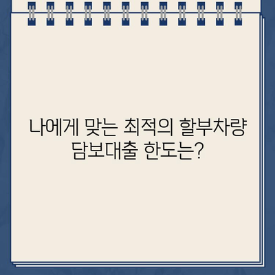 할부차량 담보대출 조건 완벽 가이드| 신용등급, 차량 연식, 대출 한도까지 | 할부차량, 담보대출, 대출 조건, 신용등급, 한도