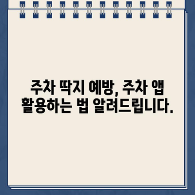 주차 딱지, 이젠 걱정 끗! 주차 위반 대비 & 벌금 줄이는 꿀팁 | 주차 벌금, 주차 위반, 주차 팁, 벌금 감면