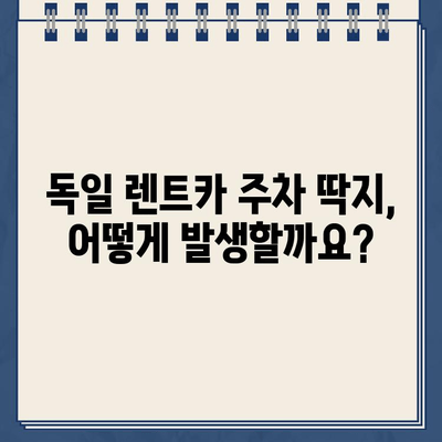 독일 렌트카 주차 벌금 딱지, 납부 방법 총정리 | 독일, 렌트카, 벌금, 딱지, 납부