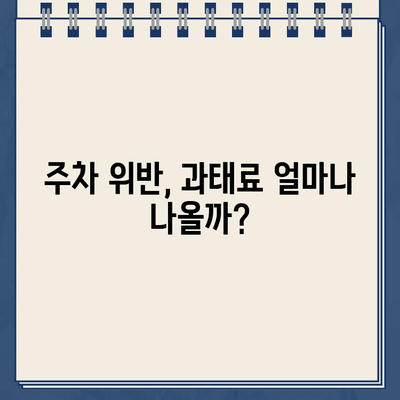 같은 주차장 주차, 딱지 피해 사례 총정리 | 주차 위반, 과태료, 주의 사항, 해결 방법