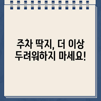 주차 딱지, 더 이상 걱정하지 마세요! | 주차 딱지 제거 완벽 가이드 | 주차 위반, 과태료, 딱지 해결 팁