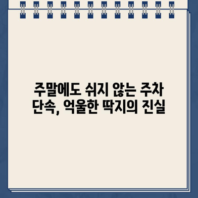 순대국 해장 후 억울한 주차 딱지? 토요일 아침의 황당한 경험 | 주차 딱지, 토요일, 순대국, 해장, 꿀팁