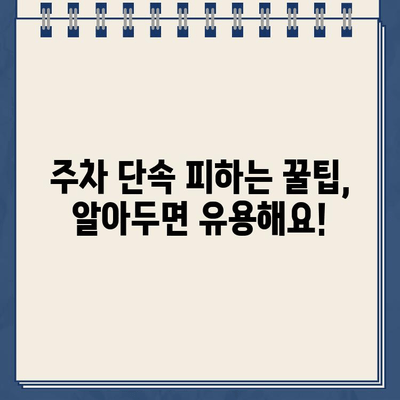 주차 위반 딱지, 이렇게 처리하세요! | 주차 위반, 딱지 떼는 방법, 과태료 납부, 이의 신청, 주차 단속