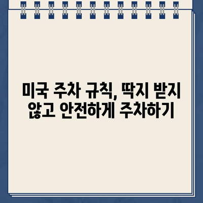 미국 주차 위반 딱지, 처음 받았을 때 당황하지 말고! | 미국 주차 위반, 딱지 해결, 벌금 납부, 주차 규칙