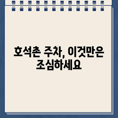 호석촌 순대국집 주차 딱지 끊긴 경험 공유 | 주차 팁, 주의사항, 후기