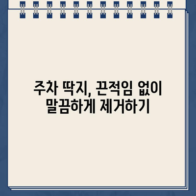 주차 딱지 & 스티커, 깔끔하게 제거하는 5가지 비법 | 딱지 제거, 스티커 제거, 자동차 관리, 꿀팁