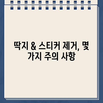 주차 딱지 & 스티커, 깔끔하게 제거하는 5가지 비법 | 딱지 제거, 스티커 제거, 자동차 관리, 꿀팁