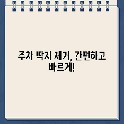 주차 딱지, 이제는 이렇게 해결하세요! | 주차 딱지 제거, 새로운 방법, 주차 위반 딱지