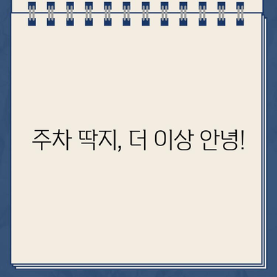 주차 딱지 걱정 끝! 주정차 단속 알림 서비스 활용 가이드 | 주차 단속, 딱지, 알림, 주차 앱, 스마트폰