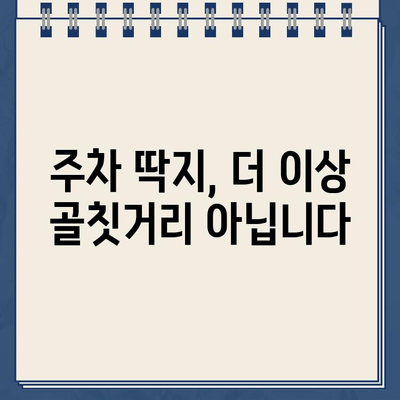 주차 딱지, 이젠 걱정 끝! | 주차 딱지 제거, 간편 해결 솔루션