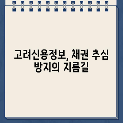 채권 추심 방지 전략| 고려신용정보 활용 가이드 | 신용정보, 채권 추심, 법률 정보, 소송 대응