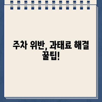 자동차 주차 딱지 제거 방법| 불법 주차 스티커 제거 가이드 | 주차 위반, 딱지 떼기, 과태료 해결