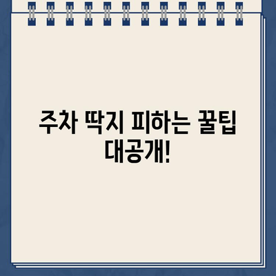 주차 딱지 위험, 이젠 걱정 끝! | 주차 딱지 피하는 꿀팁, 주차 딱지 떼는 방법, 경찰 단속 대비