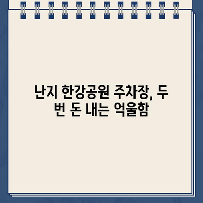 난지 한강공원 주차장, 이중 청구와 주차 딱지의 불편함| 사용자 경험 공유 및 해결 방안 | 난지 한강공원, 주차 문제, 불합리, 이중 청구, 주차 딱지, 이용 후기