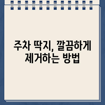 주차 딱지 제거 & 차량 유리 청소 완벽 가이드| 딱지 제거부터 깨끗한 유리까지! | 주차 딱지, 차량 유리 청소, 팁, 방법