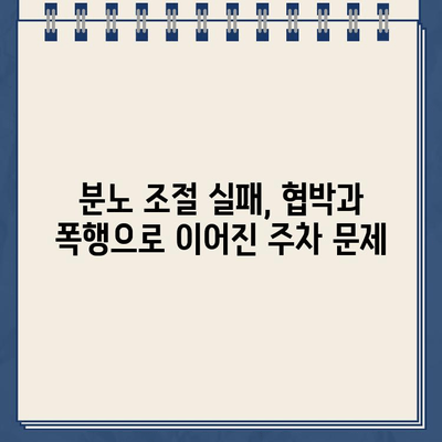 "차량 손대면 불 지름" 협박, 주차 딱지에 분노한 SUV 차주 사건 | 폭행, 협박, 주차 문제, 분노