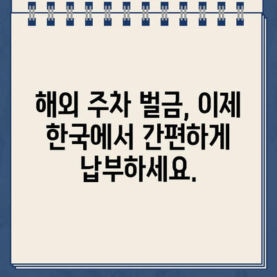 하와이 주차 딱지 벌금, 한국에서 간편하게 해결하세요! | 하와이 주차 위반, 벌금 납부, 해외 벌금 납부, 한국에서 납부