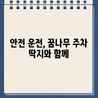 어린이 꿈나무 주차 딱지, 꼭 챙겨야 할까요? | 어린이 보호, 안전 운전, 주차 딱지, 벌금