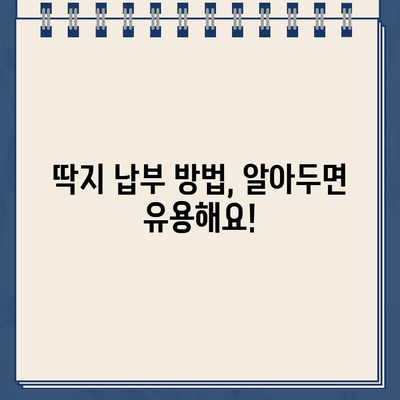 주차 딱지 위반 납부 절차|  단계별 안내 및 주의사항 | 주차 위반, 딱지, 납부, 과태료, 벌금, 납부 방법