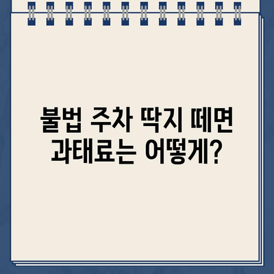 불법 주차 스티커 제거 완벽 가이드| 딱지 떼는 방법 & 주의 사항 | 주차 위반, 과태료, 벌금, 스티커 제거, 주차 단속