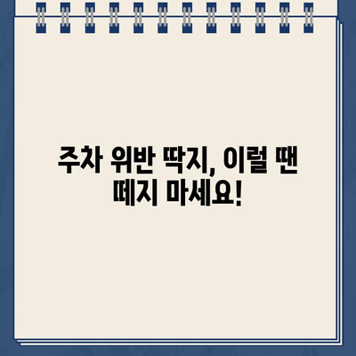 불법 주차 스티커 제거 완벽 가이드| 딱지 떼는 방법 & 주의 사항 | 주차 위반, 과태료, 벌금, 스티커 제거, 주차 단속