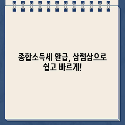 삼쩜삼으로 수수료 없이 종합소득세 환급금 확인하는 방법 | 세금 환급, 간편 조회, 3.3%