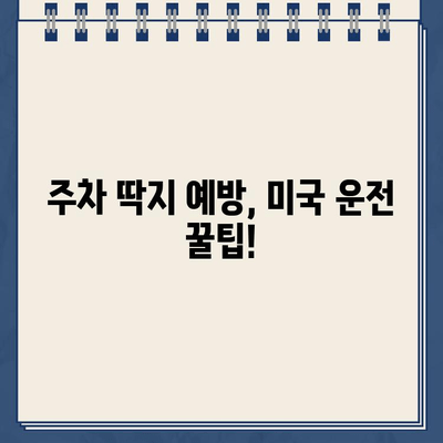 미국 운전 초보, 주차 딱지의 충격! 😱 | 주차 위반 딱지, 벌금, 대처법, 미국 운전 팁