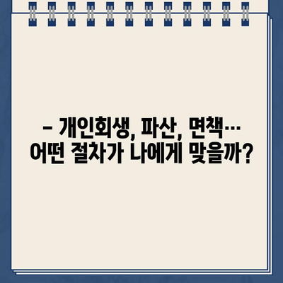 개인사업자 개인회생| 자영업자 대출 탕감, 가능할까요? | 파산, 면책, 절차, 성공 사례