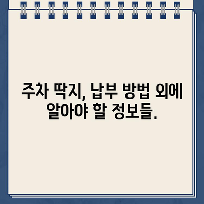 LA 레이크 할리우드 파크 주차 딱지 인터넷 납부 완벽 가이드 | 주차 딱지, 벌금, 납부 방법, 온라인 결제