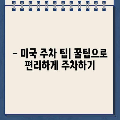 미국 첫 운전, 주차 딱지 걱정 끝! | 미국 주차 팁, 주차 규정, 주차 요금