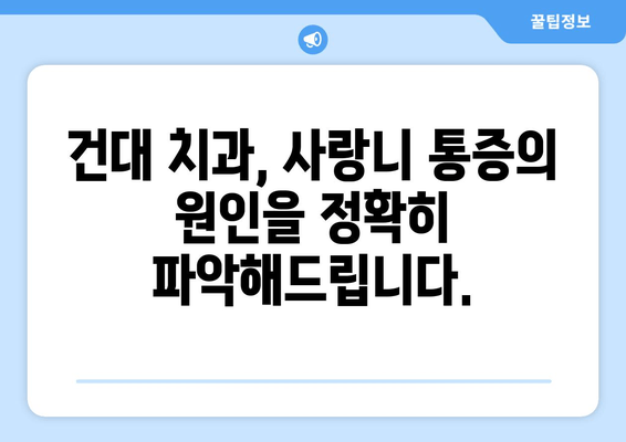 사랑니 잇몸 통증, 건대치과에서 원인 분석하고 해결하세요! | 사랑니 통증, 잇몸 붓기, 건대 치과 추천