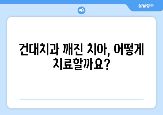 건대치과 깨진 치아 치료 방법| 종류별 치료 과정 & 비용 가이드 | 치아 파절, 치과 추천, 보험 적용