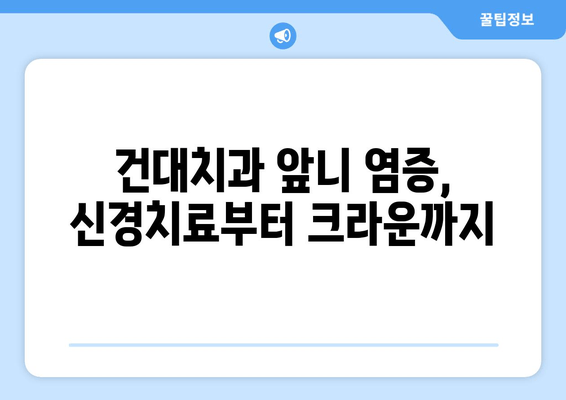 건대치과 앞니 염증, 신경치료 후 크라운으로 건강한 미소 되찾기 | 앞니 염증, 신경치료, 크라운, 건대 치과