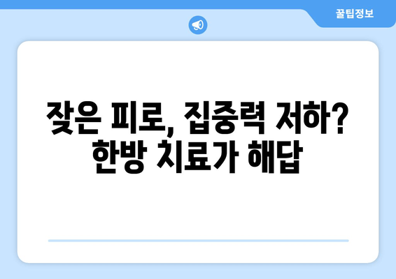 집중력 & 면역력 UP! 한방 치료의 효과적인 활용법 | 집중력 향상, 면역력 강화, 한방 처방, 건강 관리