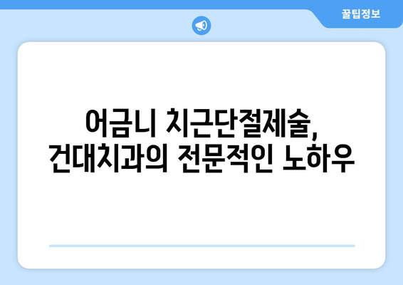 어금니 치근단절제술 경험, 광진구 건대치과의 전문적인 치료 사례 공개 | 치근단절제술, 어금니, 치과, 광진구, 건대치과, 치료 사례