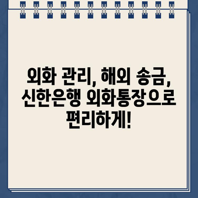 신한은행 외화통장, 은행 가지 않고 개설하는 방법| 비대면 계좌 개설 가이드 | 외화, 해외송금, 신한 쏠