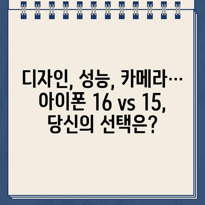 아이폰16, 15와 뭐가 달라졌을까? 16가지 신기능 총정리 | 아이폰16, 아이폰15 비교, 신기능, 출시