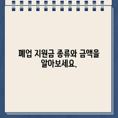 소상공인 폐업 지원금 신청 완벽 가이드 | 폐업 지원 자격, 신청 방법, 필요 서류, 지원금 종류