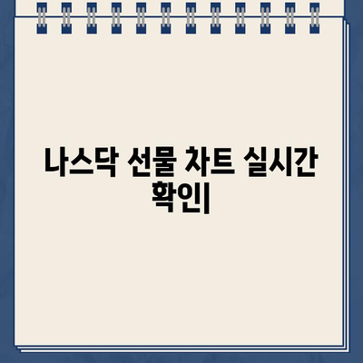 나스닥 선물 차트 실시간 확인| 인기 플랫폼 비교 & 추천 | 실시간 차트, 나스닥 선물, 거래 플랫폼