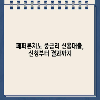 페퍼 중금리 신용대출 신청부터 부결까지| 후기와 함께 알아보는 상세 가이드 | 페퍼론치노, 중금리대출, 신용대출, 부결