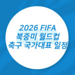 축구 국가대표 일정